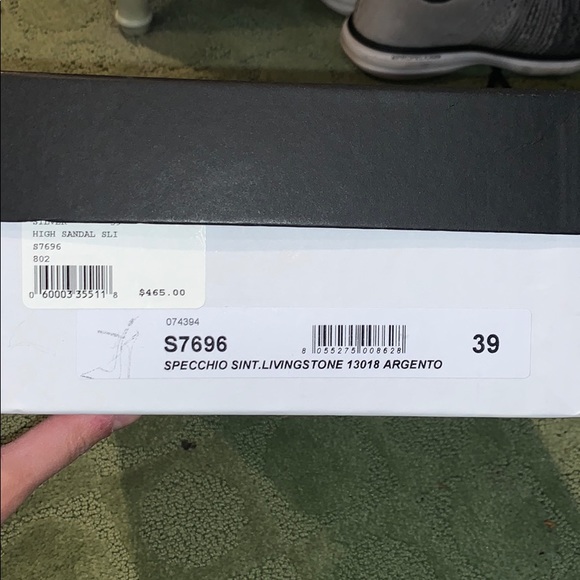 Sebastian silver sling back pumps - Picture 4 of 6